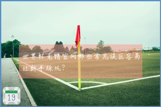 世界杯竞猜官网哪些常见误区容易让新手踩坑？